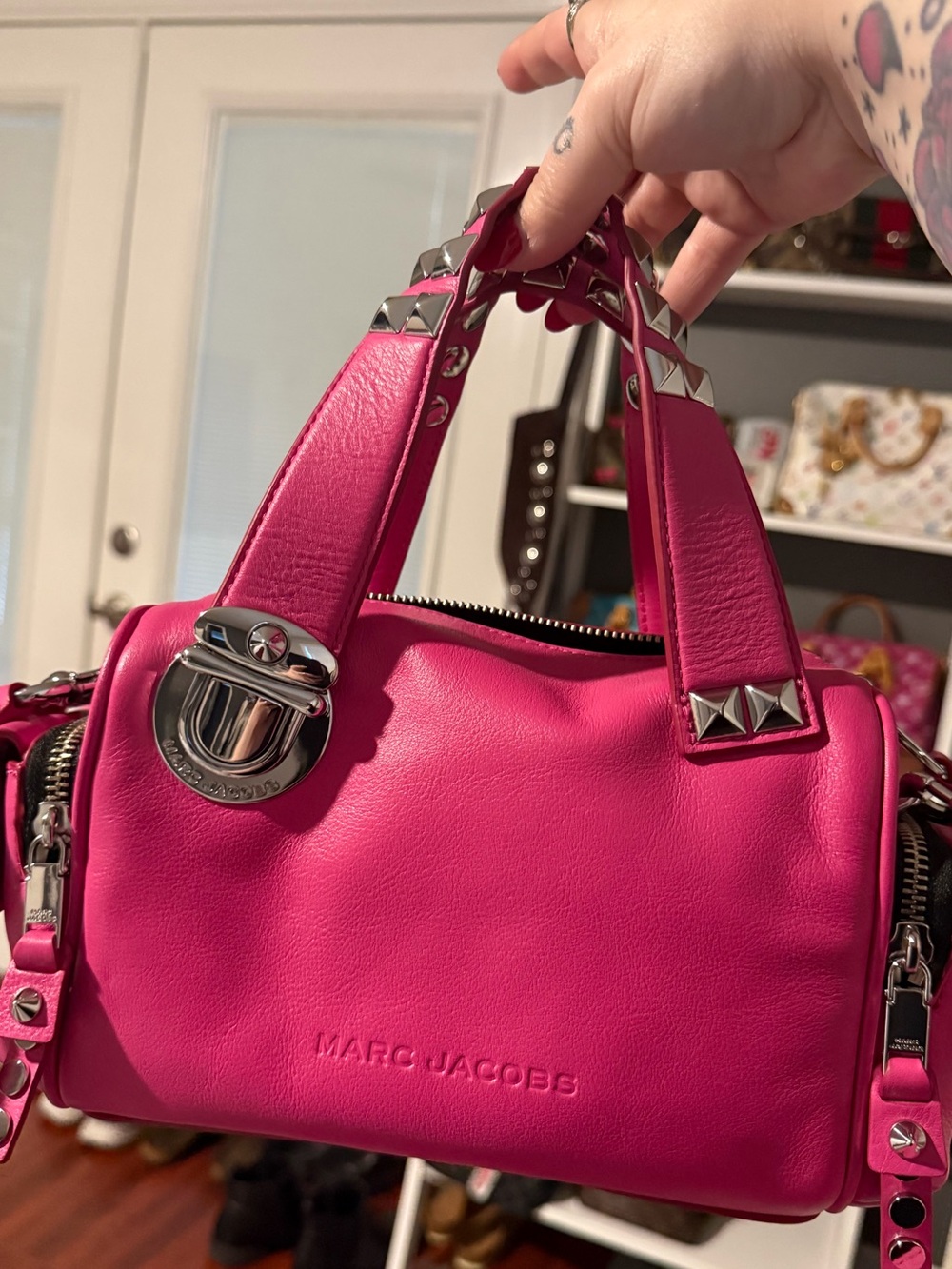 Marc Jacobs The Studded Pushlock Mini Satchel - Picture 5 of 5